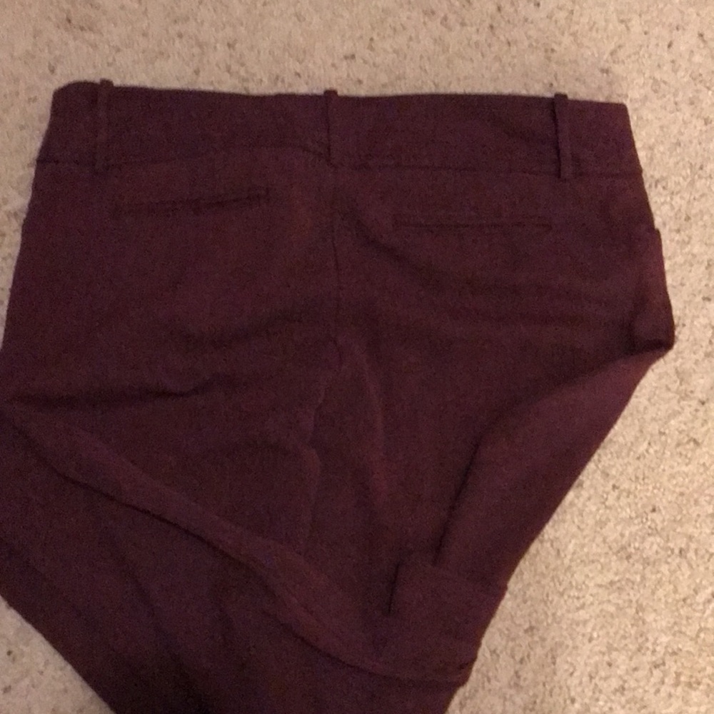 Wide leg maroon dress pants - Picture 2 of 4